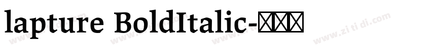 lapture BoldItalic字体转换